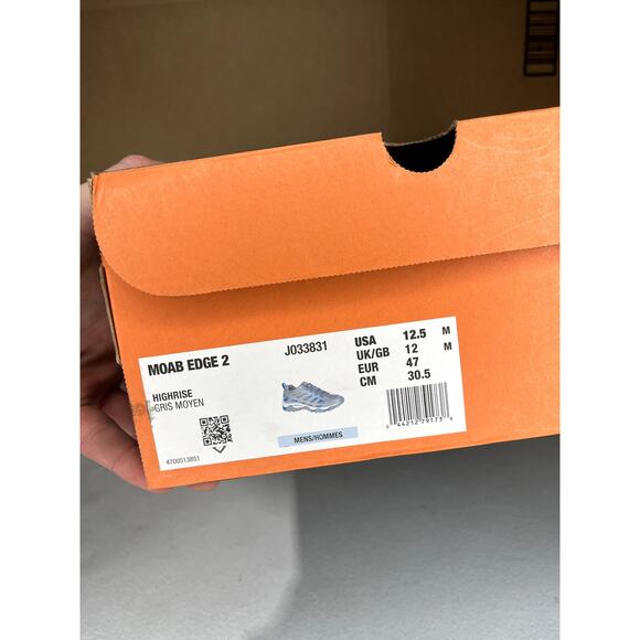 Merrell  Moab edge 2 Men's 12.5 Highrise Gris moyen - Picture 6 of 6